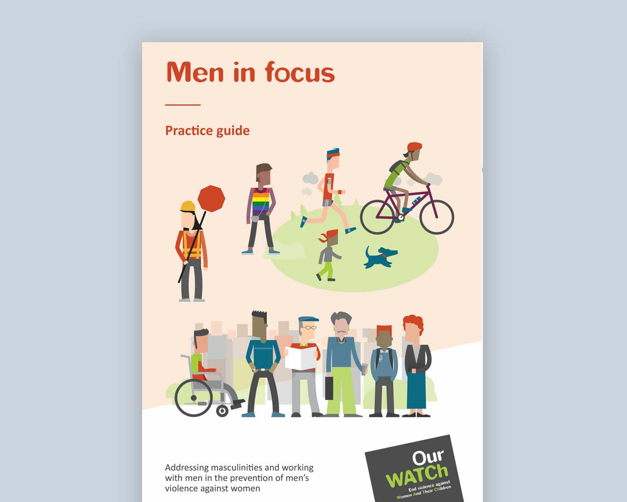 Document cover shows illustrations of people.