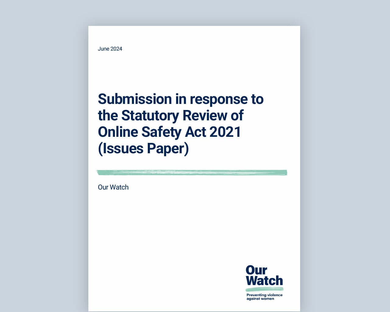 Submission Stat Review Online Safety Act