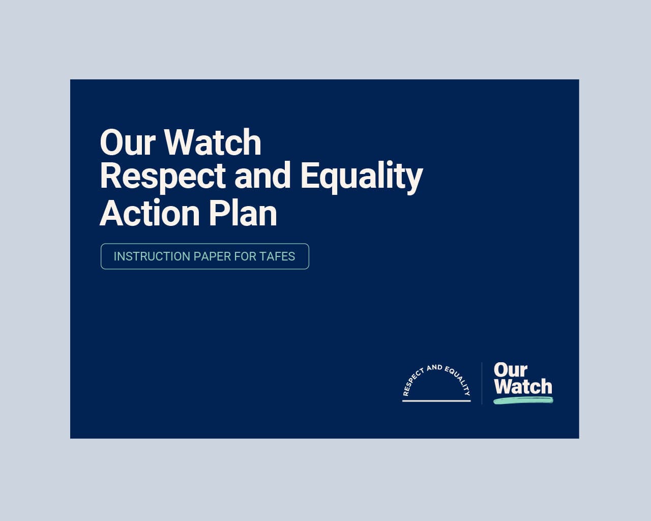 TAFE action plan instruction paper