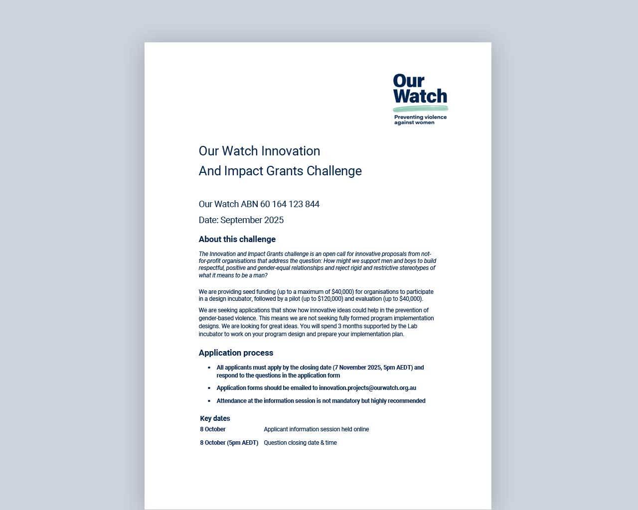 Grant guidelines