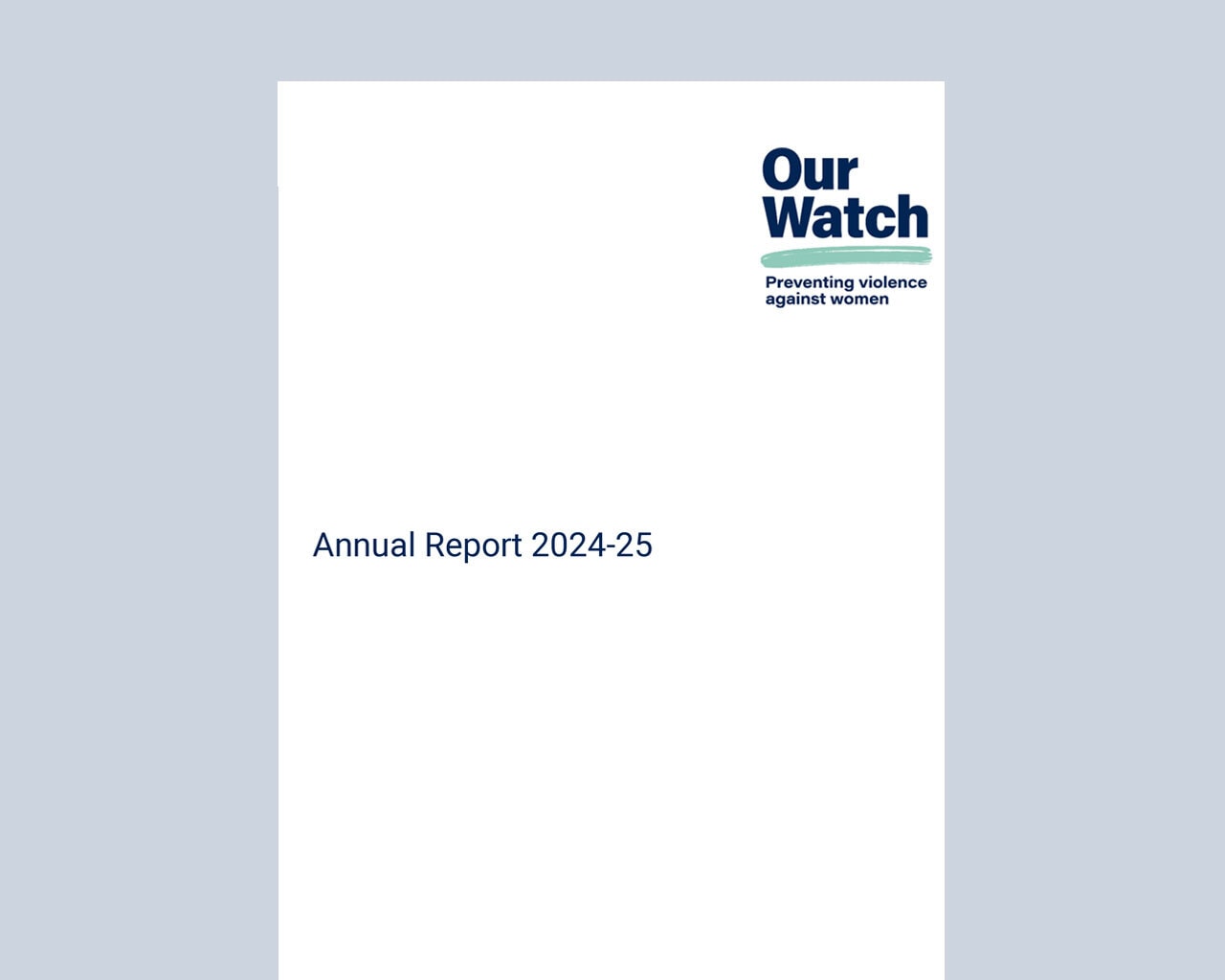 Annual report 24 25 word