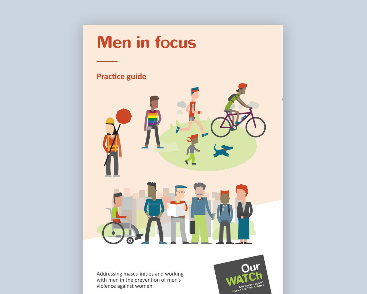 Document cover shows illustrations of people.