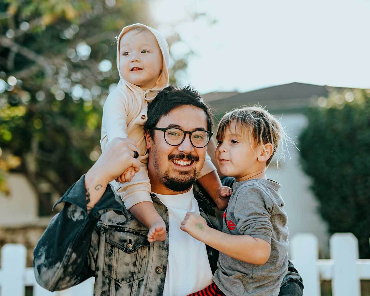 Men and masc man with kids Innovation Lab