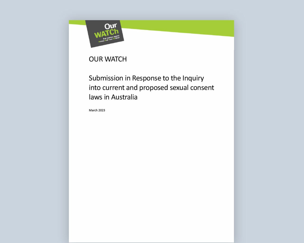 Submission sexual consent laws