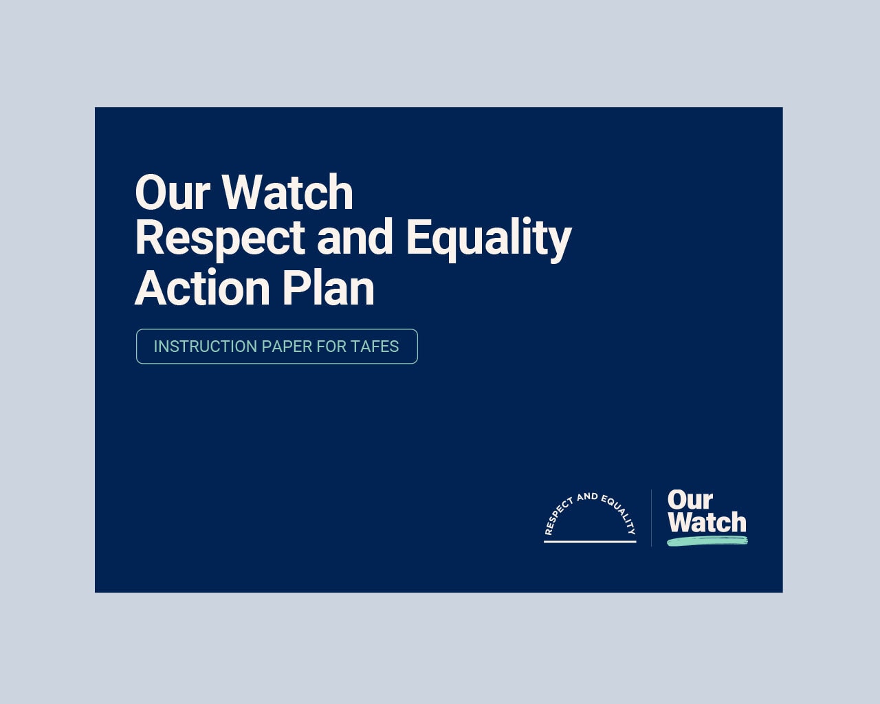 TAFE action plan instruction paper