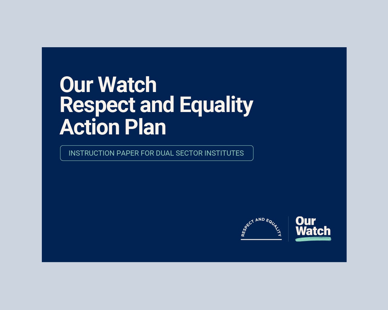 Dual sector action plan instruction paper