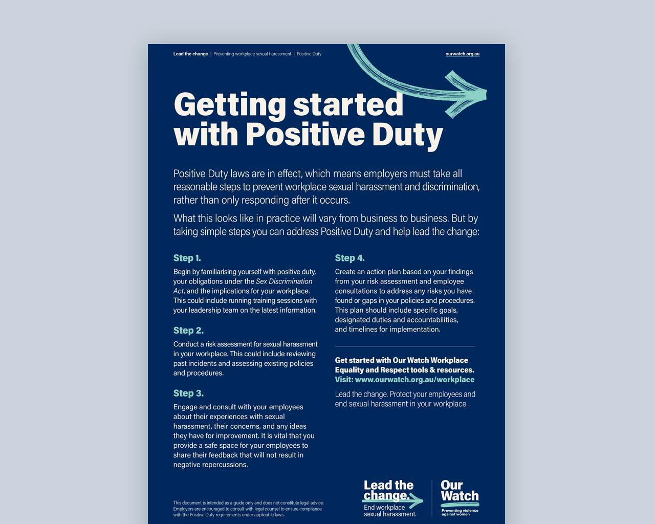 Getting started with Positive Duty