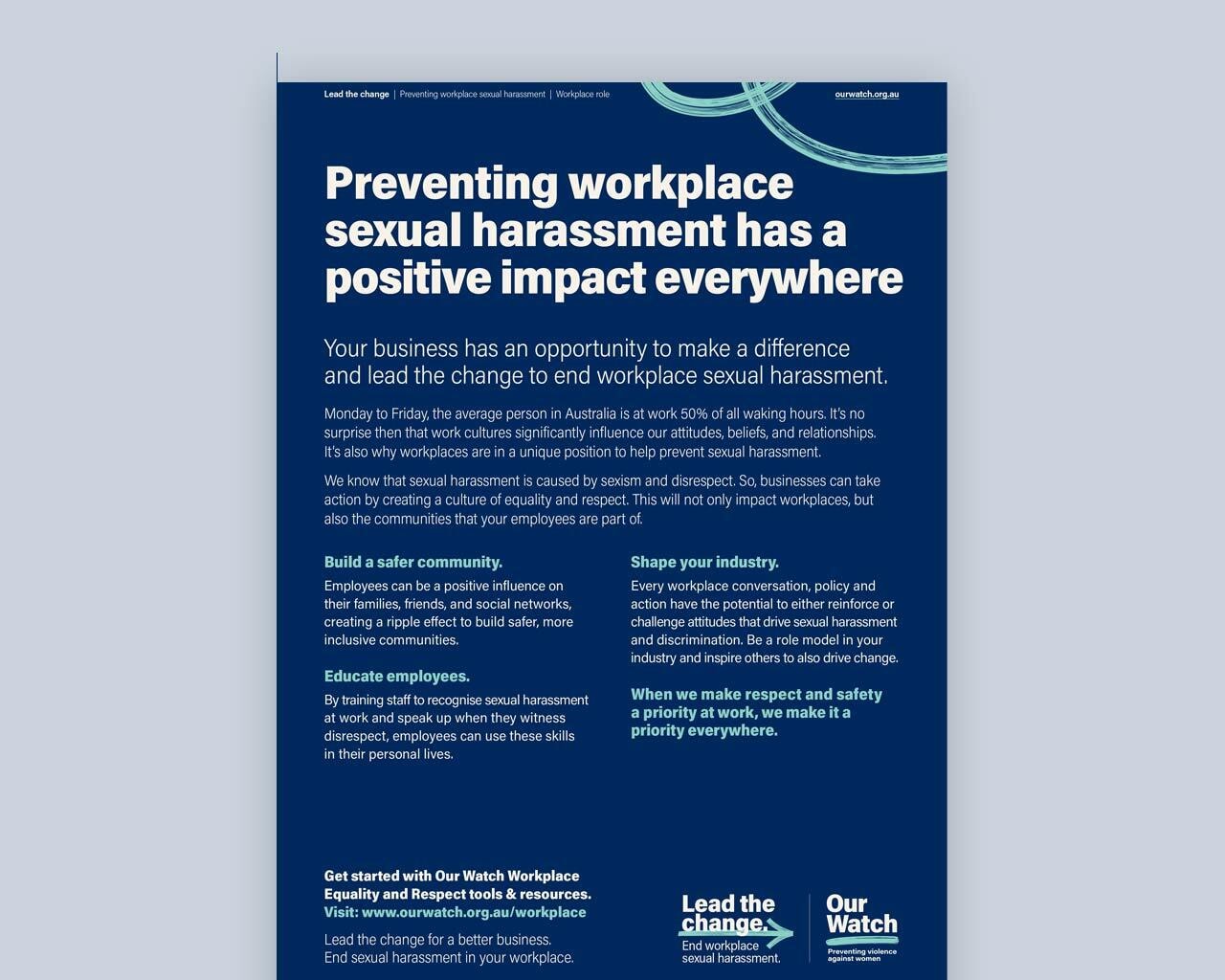 The workplace’s role in prevention