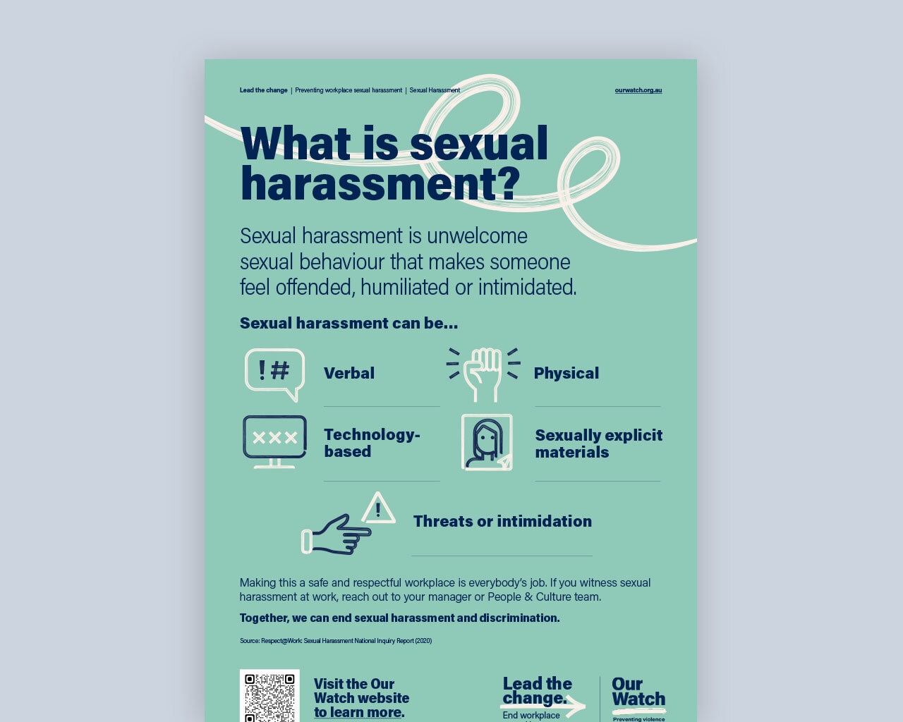 Poster: What is sexual harassment?