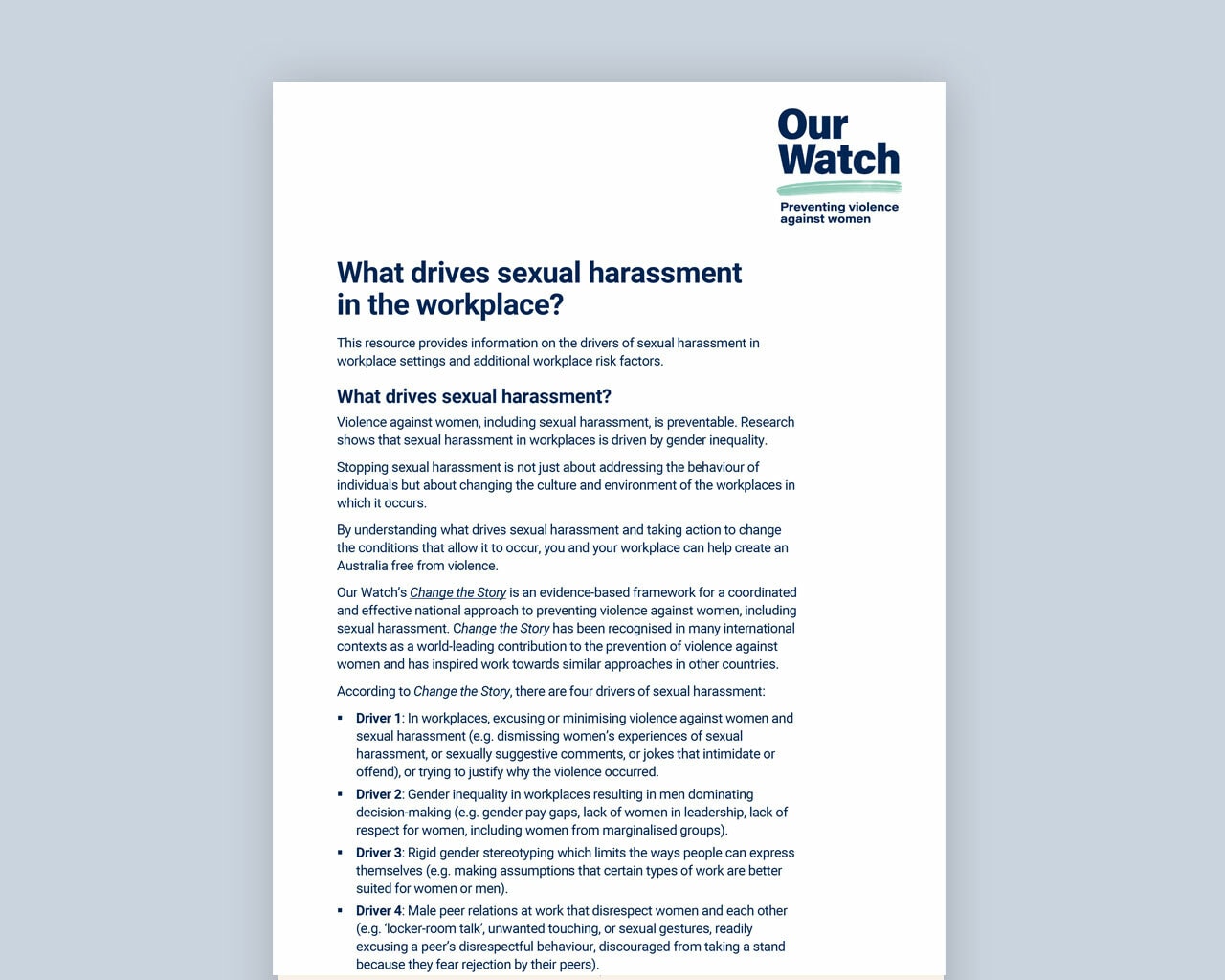 What drives sexual harassment thumb