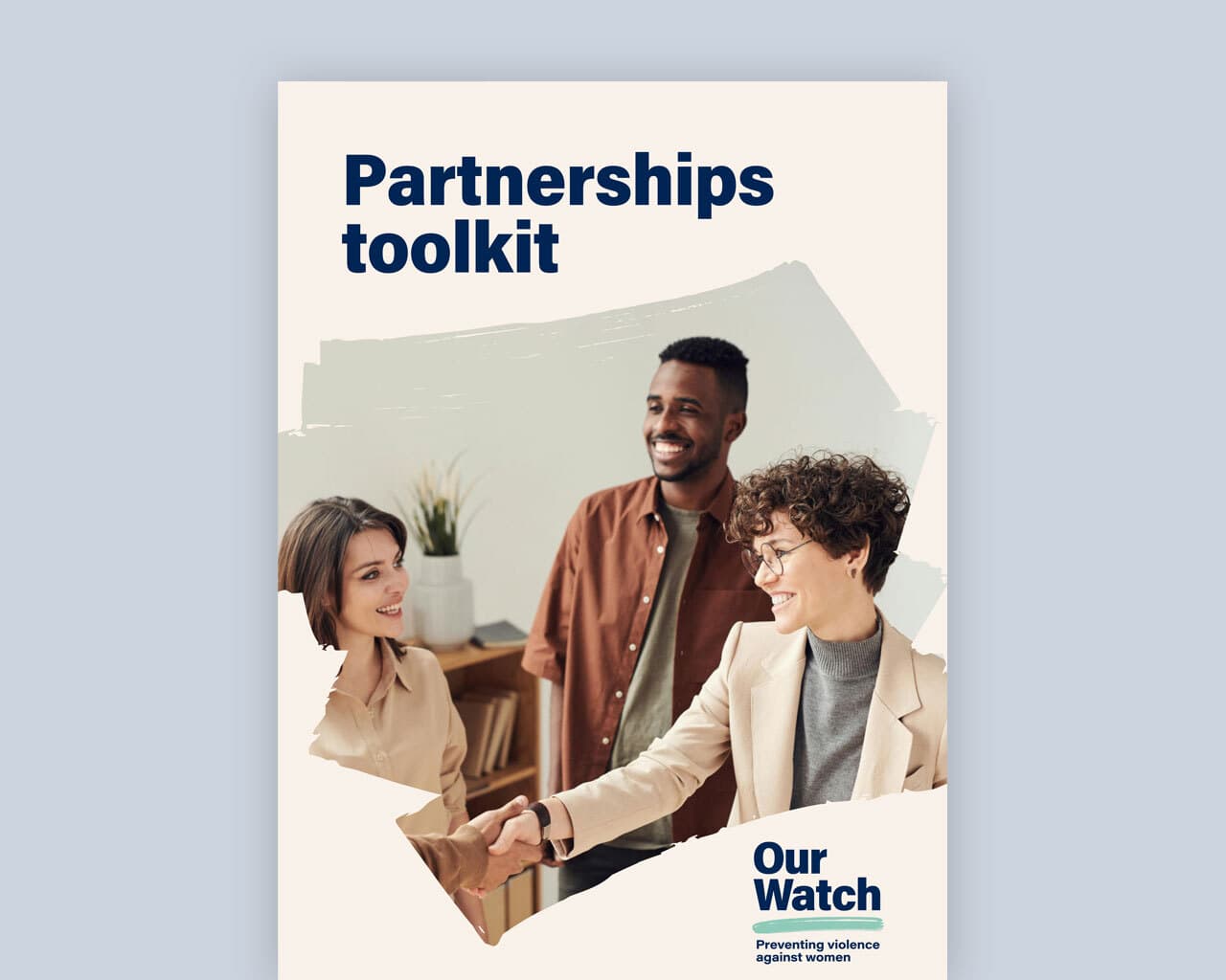 Our Watch Partnerships toolkit cover.