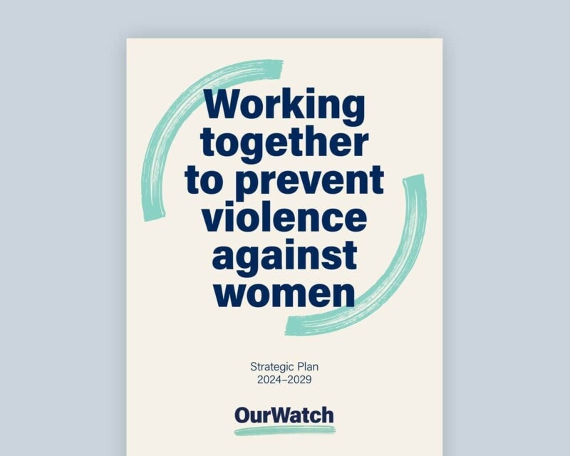 Document cover with Our Watch logo.