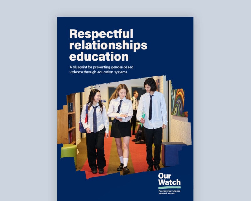 Cover of document with image of high school students walking down a corridor.
